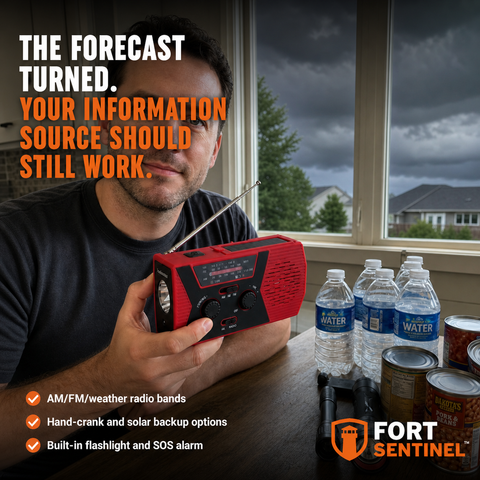 Fort Sentinel emergency radio prepared for storm season