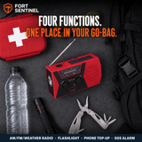 Fort Sentinel 4-in-1 emergency radio functions