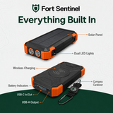 Fort Sentinel emergency power bank built-in features