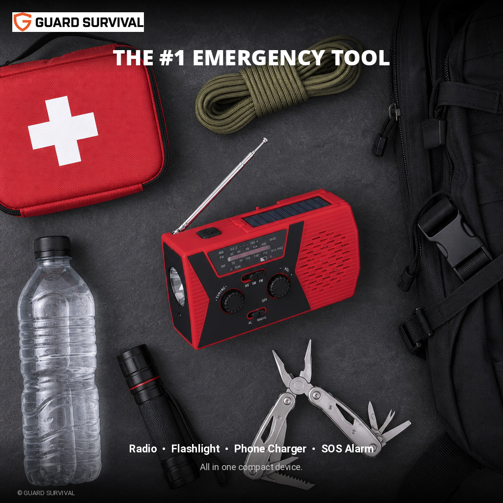Guard Survival Lifeline Radio 4-in-1 Tool