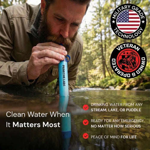 HYDRA-X1 Emergency Water Filter Straw (400 gal)